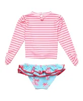 Girls Lighthouse Island Sustainable Ls Ruffle Set Infant