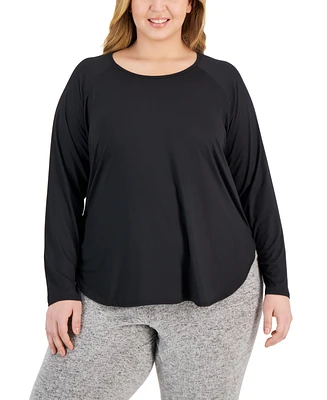 Id Ideology Plus Essentials Long Sleeve T-Shirt, Created for Macy's