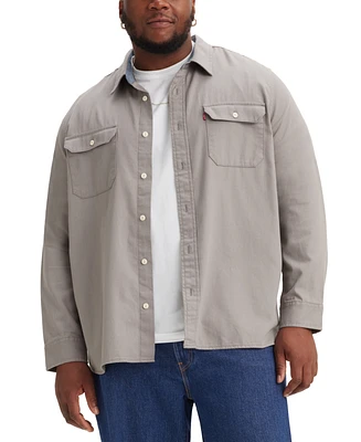 Levi's Men's Big & Tall Relaxed Fit Button-Front Worker Shirt