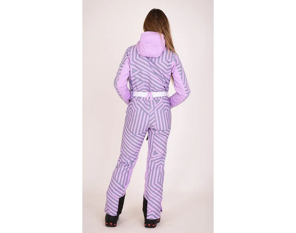 Fall Line Purple & Grey Women's Ski Suit