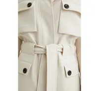 Women's Belted Fluffy Jacket