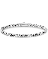 Devata Borobudur Round 4mm Chain Bracelet Sterling Silver