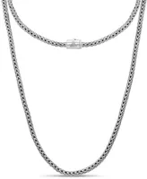 Dragon Bone Round 4mm Chain Necklace in Sterling Silver