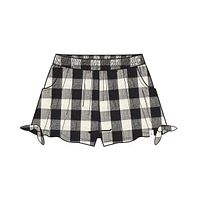 Girl Short With Knots Vichy Black And White - Toddler Child