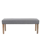 Boss Office Products 17.5" Polyester Linen Hospitality Bench