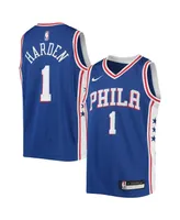 Big Boys Nike James Harden Royal Philadelphia 76ers Swingman Jersey - Icon Edition