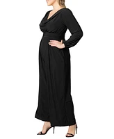 Women's Plus Natalia Cowl Neck Wide Leg Jumpsuit