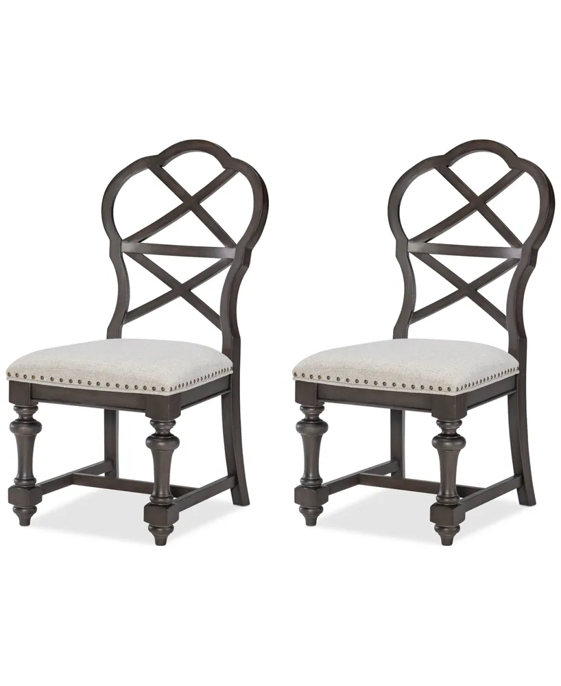 Mandeville 2pc X-Back Chair Set