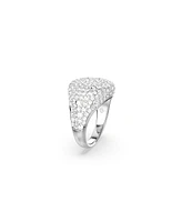 Swarovski White, Rhodium Plated Meteora Cocktail Ring