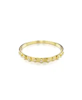 Swarovski Mixed Round Cuts, White, Gold-Tone Numina Bangle Bracelet