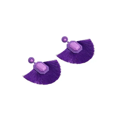 Sohi Women's Tassel Drop Earrings