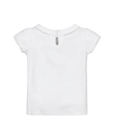 Hope & Henry Girls' Short Sleeve Knit Top with Tulip Sleeves