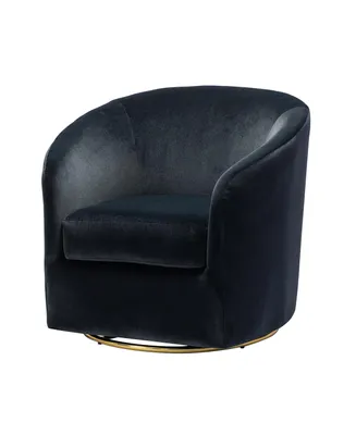 Swivel Accent Chair with Gold Metal Base for Living Room Nursery