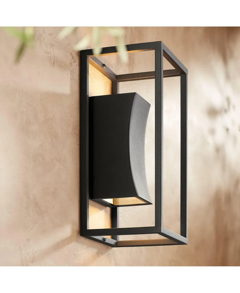 Possini Euro Design Bellis Modern Industrial Wall Light Bronze