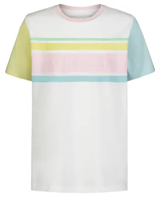 Tommy Hilfiger Big Boys Pastel Lines Short Sleeve T-shirt