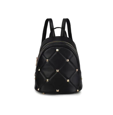 Mkf Collection Hayden Quilted with Studs Women's Backpack by Mia K