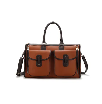 Mkf Collection Genevieve Color Block Women's Duffle Bag by Mia K.