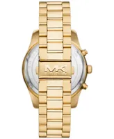 Michael Kors Men's Lexington Chronograph Gold-Tone Stainless Steel Watch 44mm