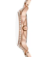 Michael Kors Women's Sage Three-Hand Rose Gold-Tone Stainless Steel Watch 38mm