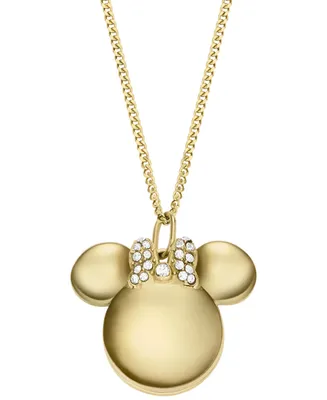 Fossil Women's Disney x Fossil Special Edition Gold-Tone Stainless Steel Pendant Necklace - Gold
