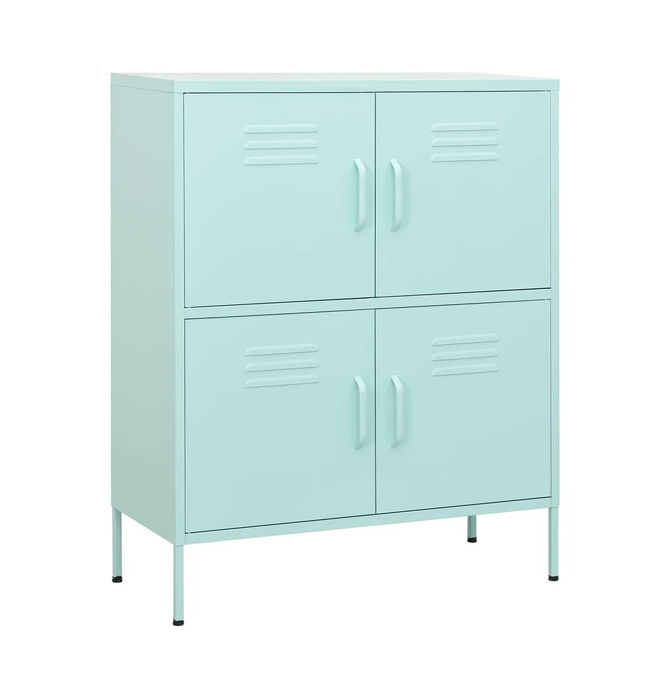 vidaXL Storage Cabinet Mint 31.5"x13.8"x40" Steel