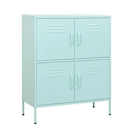 vidaXL Storage Cabinet Mint 31.5"x13.8"x40" Steel