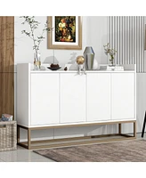 Modern Sideboard Elegant Buffet Cabinet With Large Storage Space For Dining Room, Entryway
