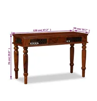 Writing Table Solid Sheesham Wood 47.2"x19.7"x29.9"