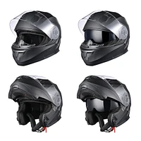 Ahr Run-M3 Modular Flip Up Helmet Full Face Dual Visor Dot Motorcycle Bike