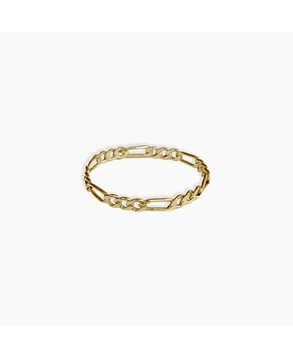 sanctuaire Dainty Chain Ring 14K Solid Gold