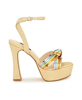 Nine West Women's Irna Tapered Heel Open Toe Dress Sandals