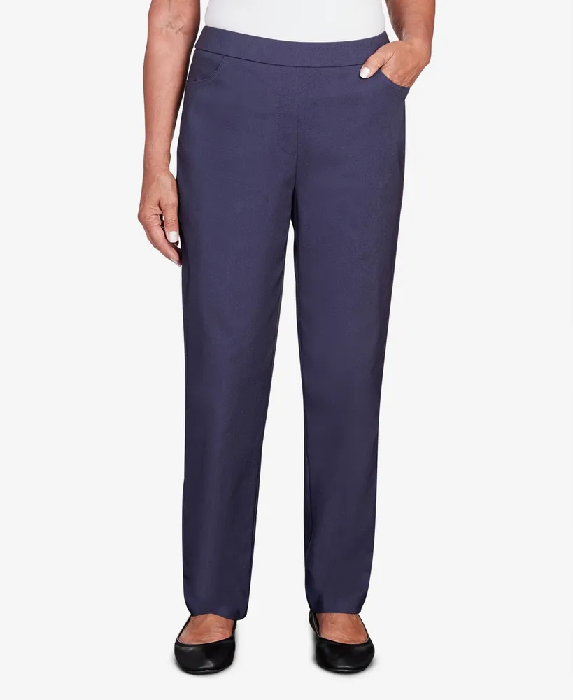 Alfred Dunner Classics Pull-On Straight-Leg Pants - Macy's