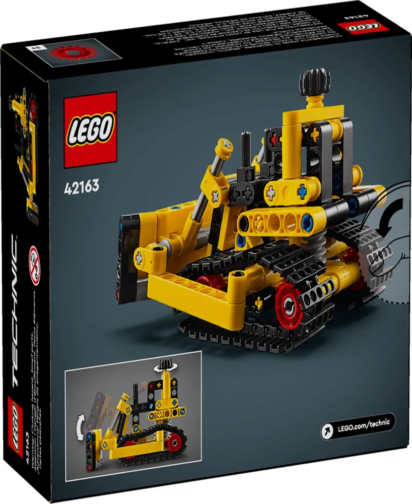 Lego Technic 42163 Heavy-Duty Toy Bulldozer Building Set