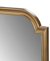 Madison Park Adelaide Gold-Tone Scalloped Wood Wall Mirror