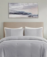 Madison Park Moody Coast Hand Embellished Landscape Framed Canvas Wall Art