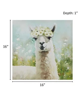 Madison Park Sunshine Animals Llama Canvas Wall Art