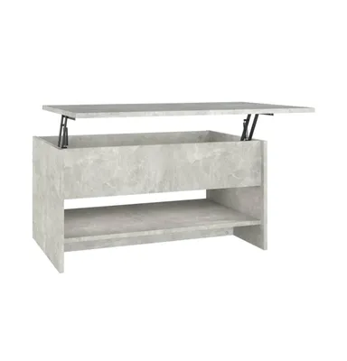 Coffee Table Concrete Gray 31.5"x19.7"x15.7" Engineered Wood