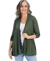 Style & Co Women's Open-Front Knit Cardigan, Created for Macy's