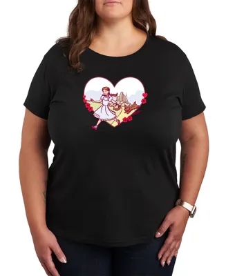Hybrid Apparel Trendy Plus Wizard of Oz Valentine's Day Graphic T-shirt
