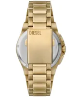 Diesel Men's Framed Chronograph Gold-Tone Stainless Steel Watch 44mm