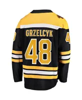 Men's Fanatics Matt Grzelcyk Black Boston Bruins Team Home Breakaway Player Jersey