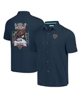 Men's Tommy Bahama Navy Chicago Bears Tidal Kickoff Camp Button-Up Shirt