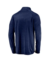 Men's Fanatics Navy Cal Bears Striated Raglan Lightweight Quarter-Zip Top