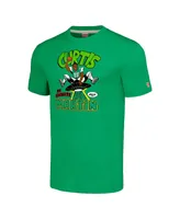 Men's Homage Curtis Martin Green New York Jets Retired Player Caricature Tri-Blend T-shirt