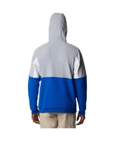 Men's Columbia Royal Kentucky Wildcats Lodge Quarter-Zip Hoodie