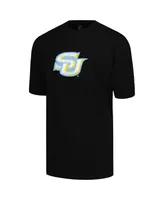 Men's Fisll Black Southern University Jaguars Applique T-shirt