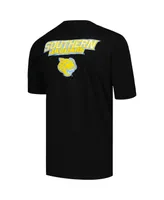 Men's Fisll Black Southern University Jaguars Applique T-shirt