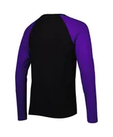 Men's New Era Black Baltimore Ravens Current Raglan Long Sleeve T-shirt