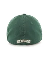 Men's '47 Brand Hunter Green Milwaukee Bucks Classic Franchise Fitted Hat