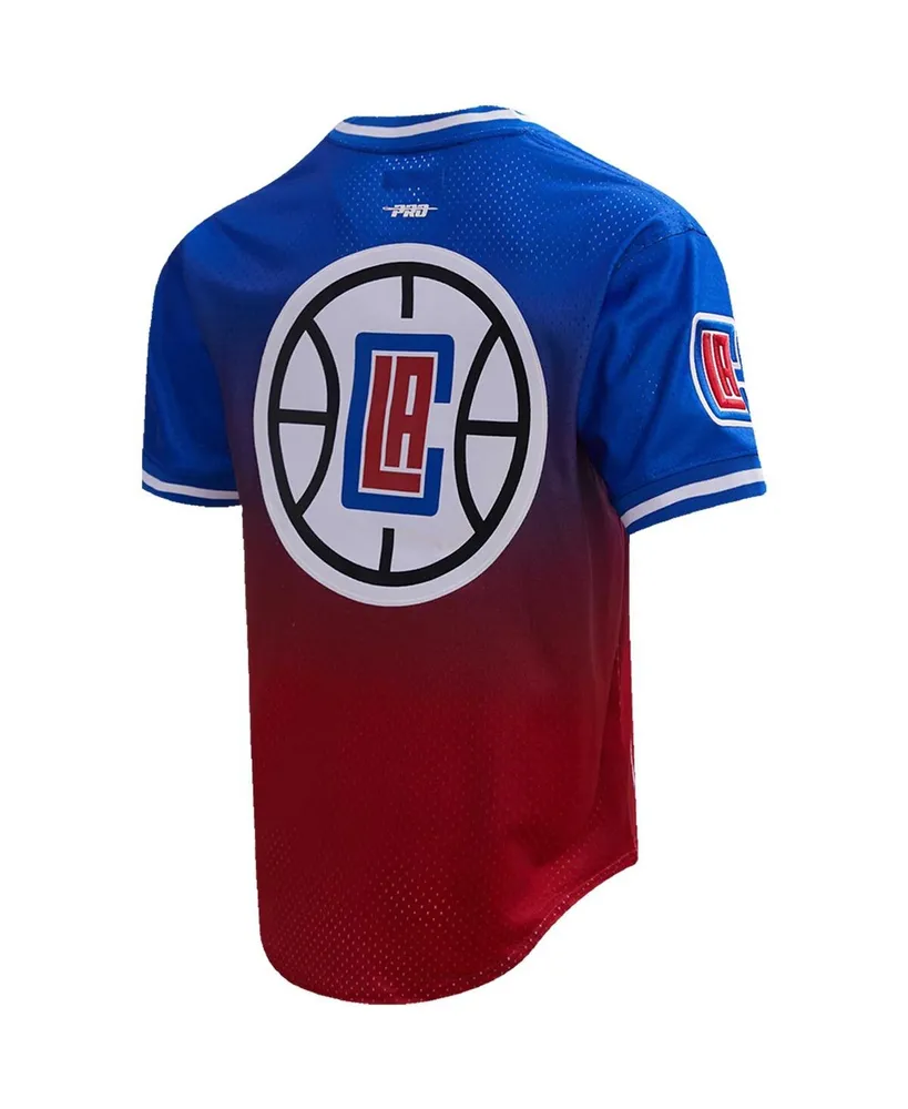 Men's Pro Standard Kawhi Leonard Royal, Red La Clippers Ombre Name and Number T-shirt